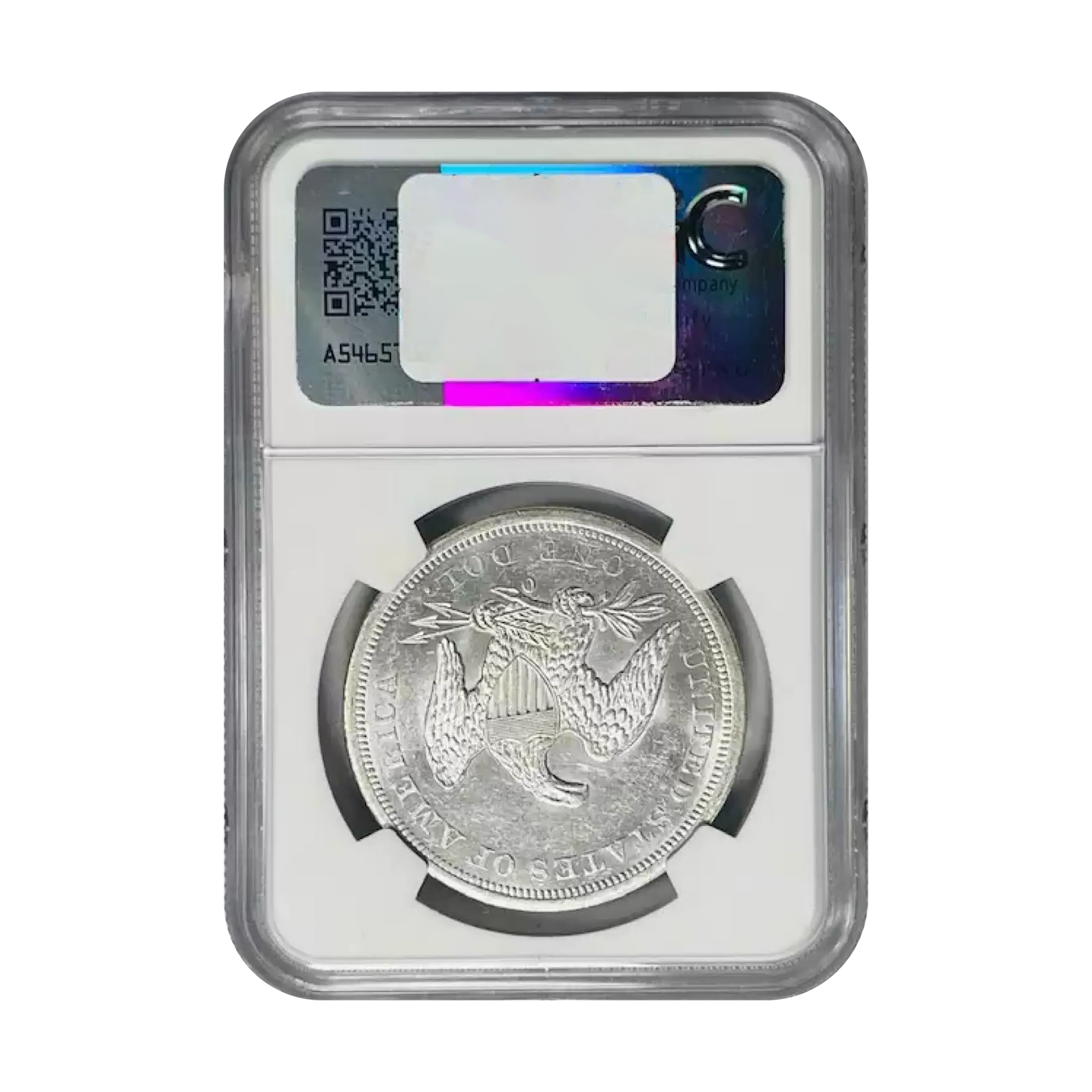 1860 O Seated Liberty Silver Dollar New Orleans - NGC MS61 Sight White - CoinsTV