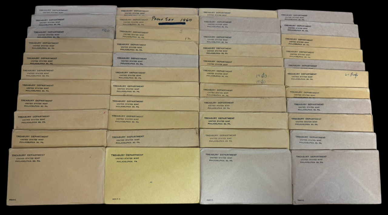1960 US Proof Set - 5 Coins - Unopened - CoinsTV
