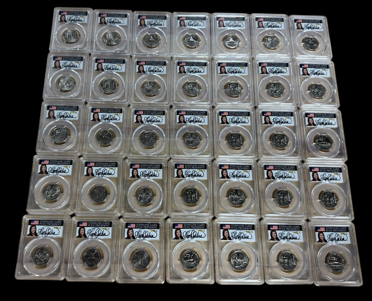 American Woman Quarters PCGS MS66 - Stephanie Sabin Signature Grab Bag - CoinsTV