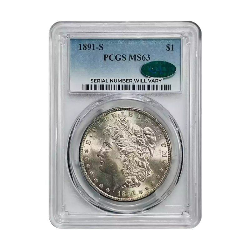 1891-S Morgan Silver Dollar San Francisco - PCGS MS63 CAC