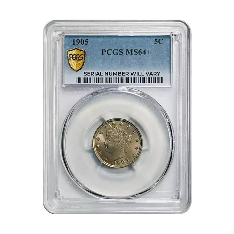 1905 Liberty Head Nickel - PCGS MS64+ - CoinsTV