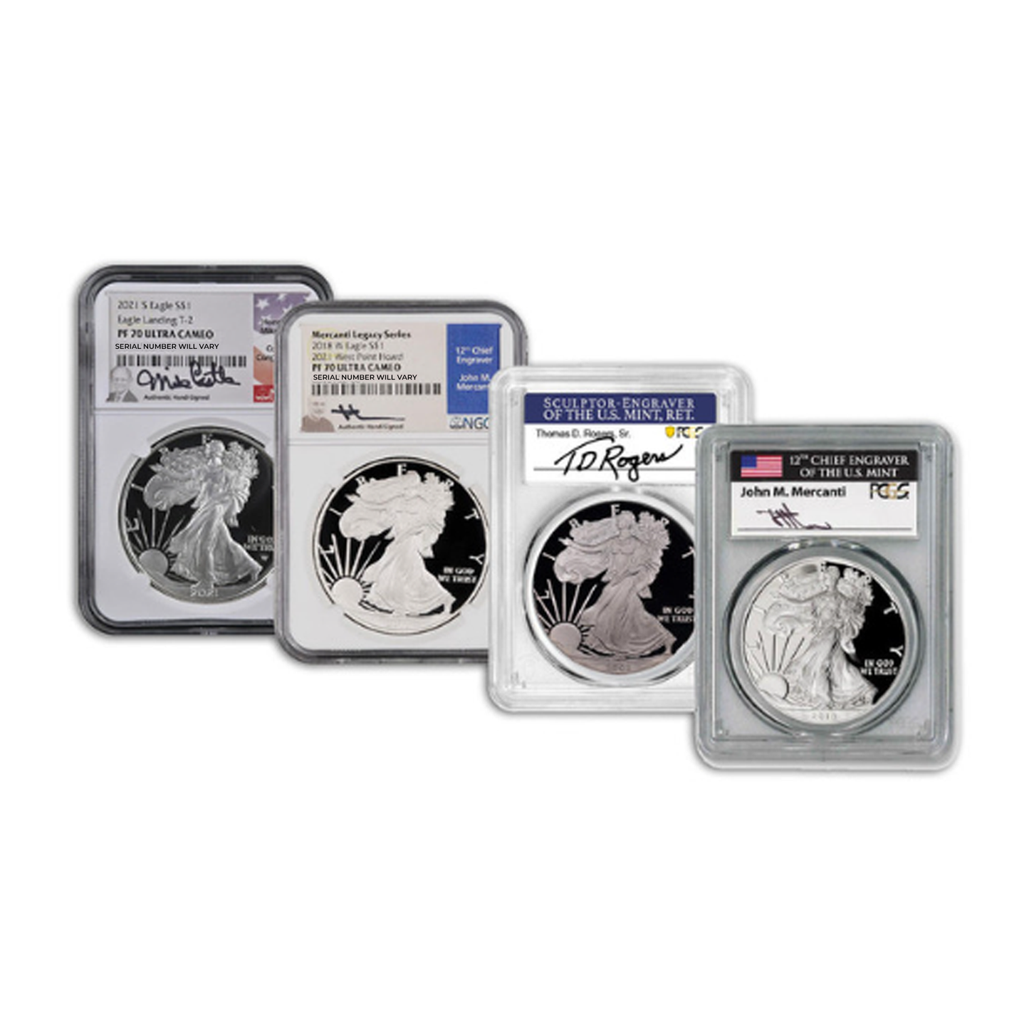 Silver Eagle PCGS or NGC Proof 70 Signature Grab Bag - CoinsTV