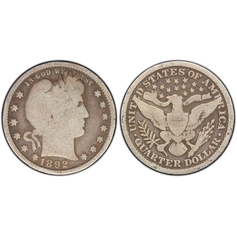 1892 & 1916 Barber Quarter 2pc Set (First & Last) - CoinsTV