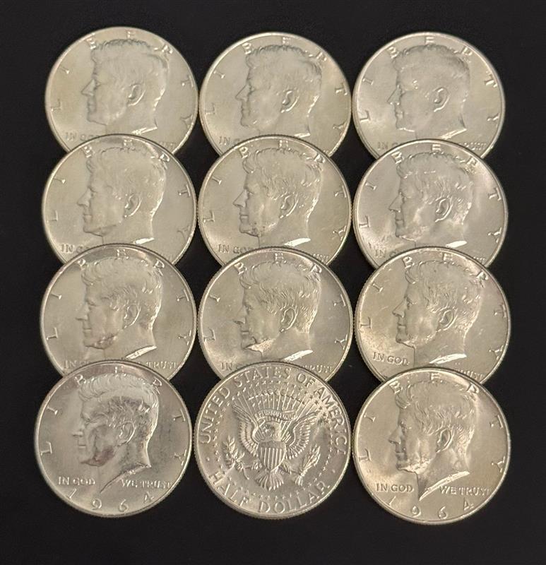 1964 Kennedy Silver Half Dollar Philadelphia - Uncirculated | CoinsTV