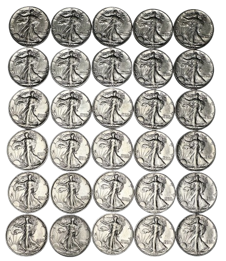 Walking Liberty Half Dollars - Slider Quality