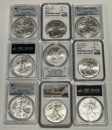 Silver Eagle Dollar Grab Bag MS70 - CoinsTV