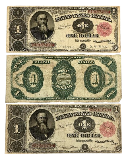 1891 $1 Treasury Note Large Size - CoinsTV