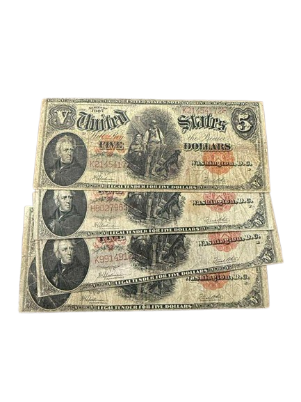 1907 Woodchopper - Last Ever $5 Horse Blanket Note - Legal Tender - CoinsTV