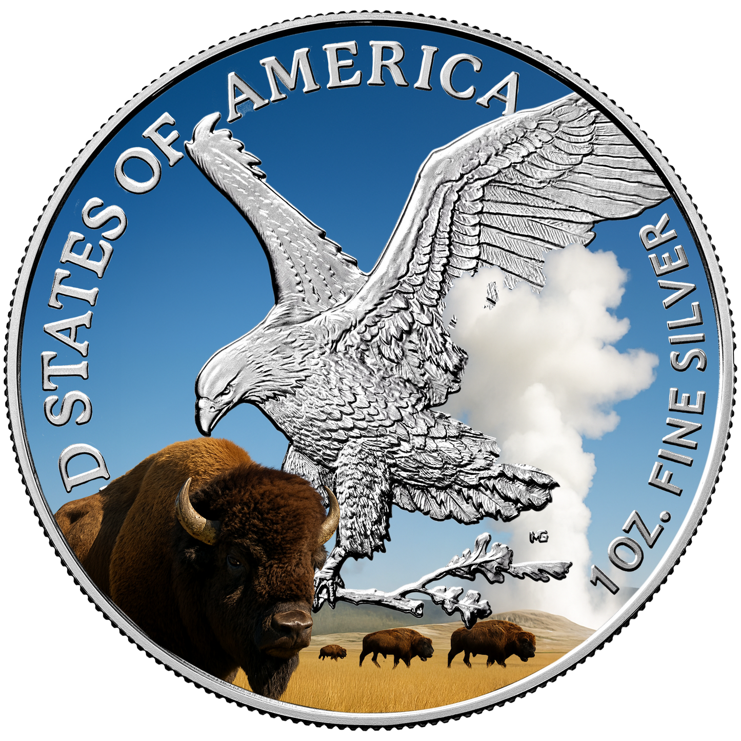2025 Silver Eagle – Yellowstone - National Parks Series - CoinsTV