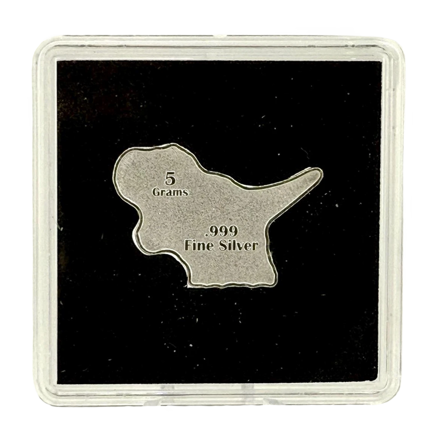 T-Rex Shaped 5g Silver Bar in Box - CoinsTV