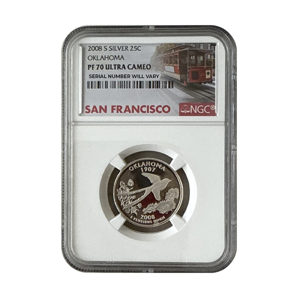 2008 Silver Quarters NGC PF69 UCAM San Francisco Label Grab Bag - CoinsTV