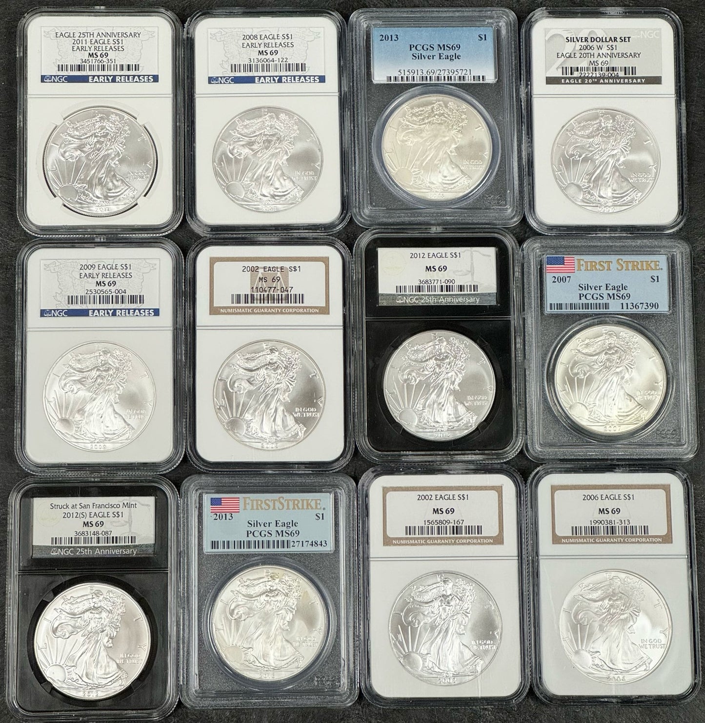 Silver Eagle Certified MS69 Grab Bag