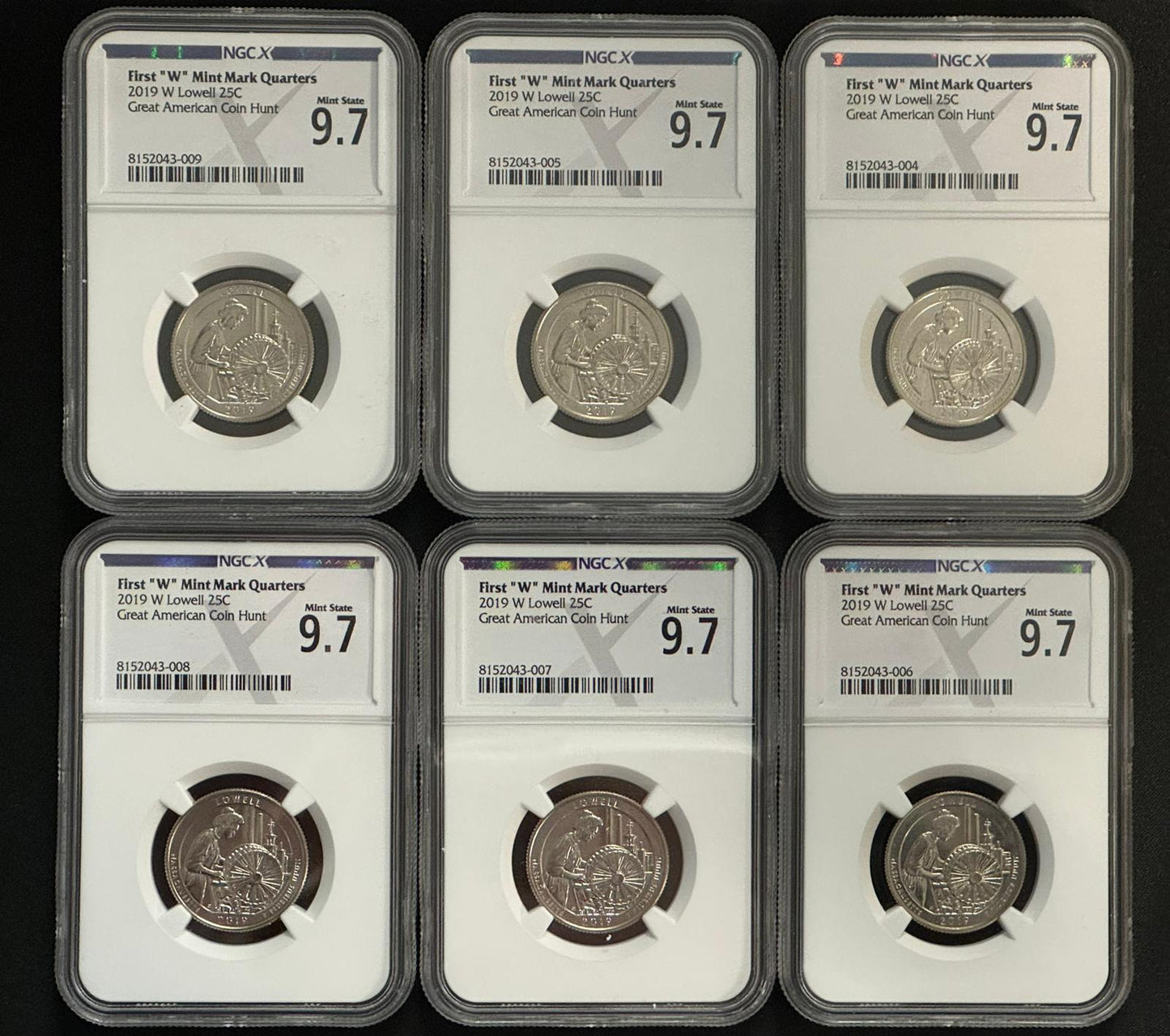 2019 W Lowell Quarter Dollar West Point - NGCX MS9.7