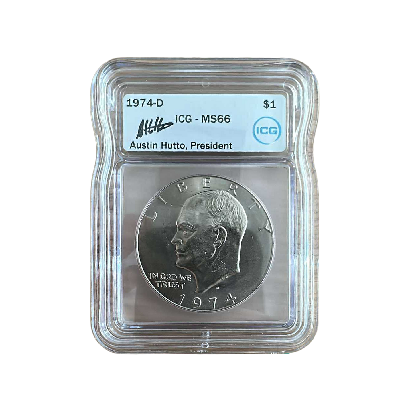 1974-D Eisenhower Dollar Denver - ICG MS66