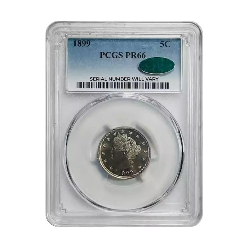 1899 Liberty Head Nickel - PCGS PR66 CAC - CoinsTV