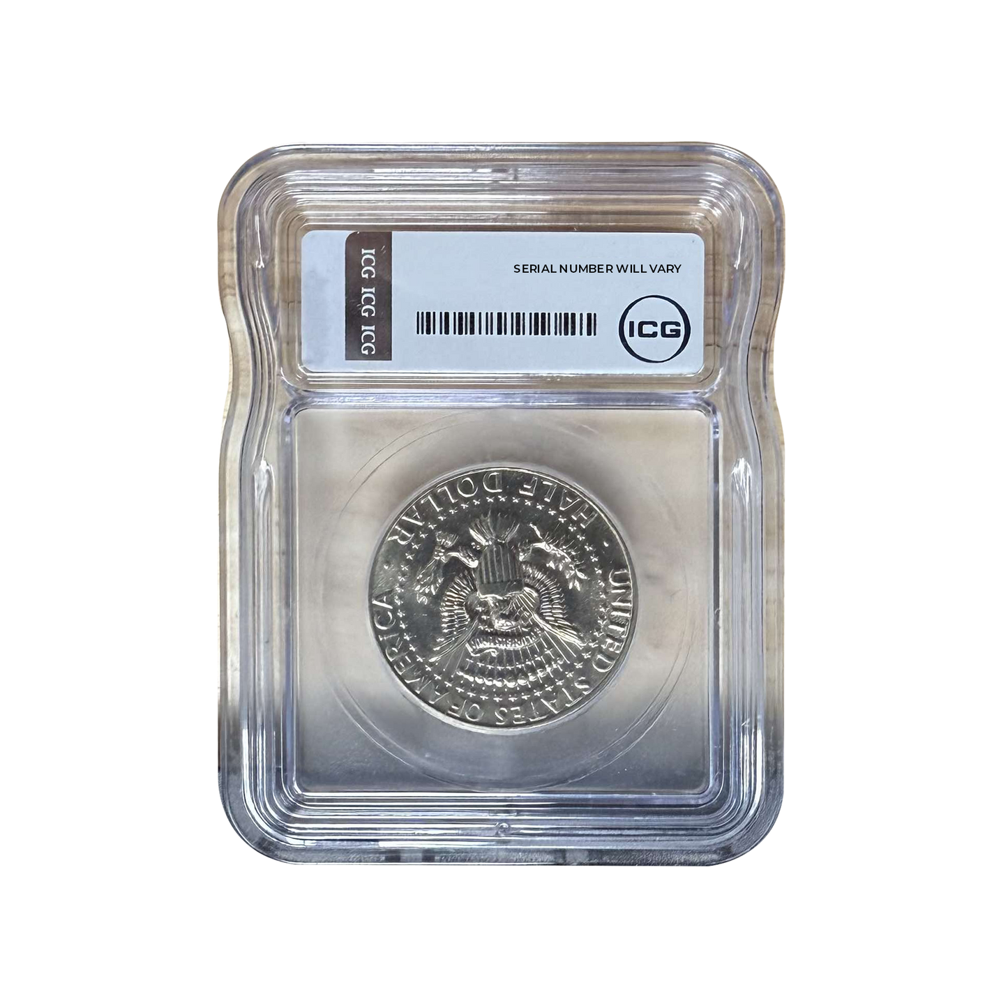 1987-P Kennedy Silver Half Dollar - Austin Hutto Signature - ICG MS66+