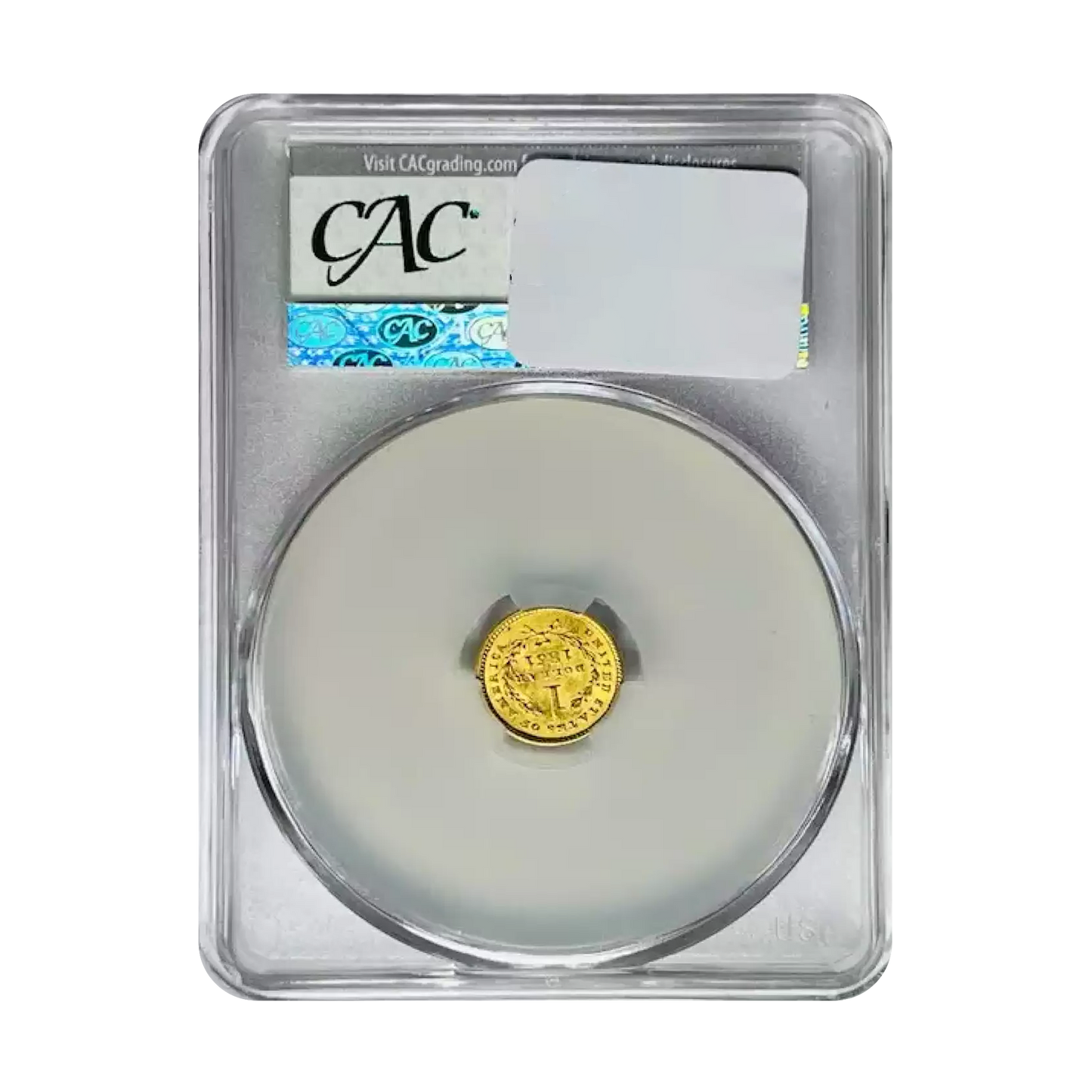 1851 $1 Gold Liberty Head - CAC MS63 - CoinsTV