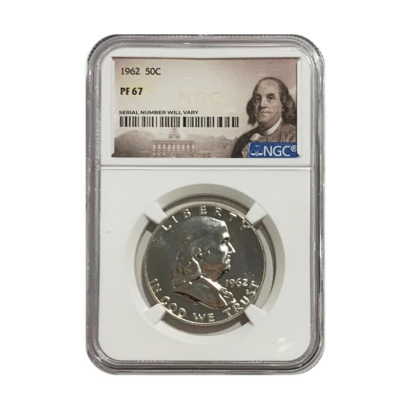 1962 Franklin Half Dollar - Portrait Label - NGC PF67 - CoinsTV