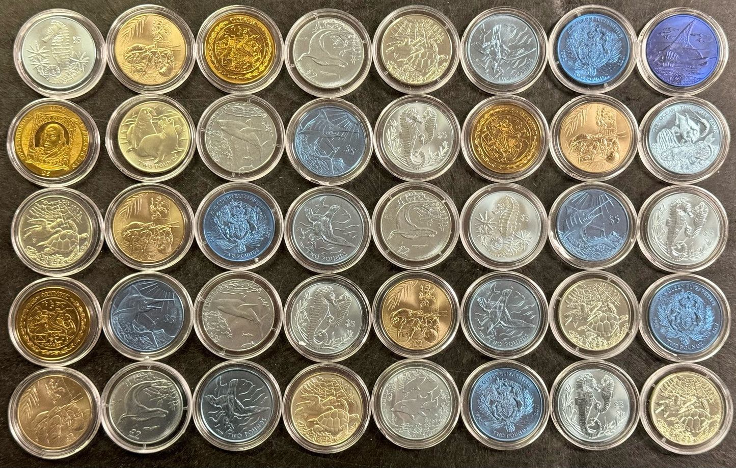Historic Mint Closeout Titanium Colorized Hoard - CoinsTV