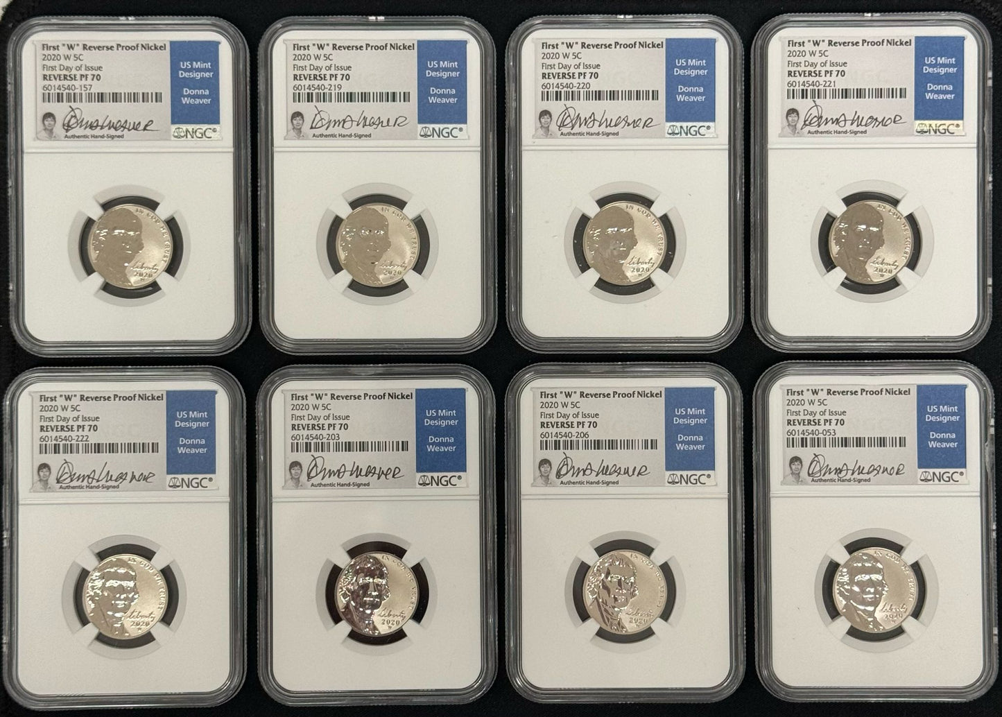 2020 Jefferson Nickel - West Point Mint - NGC Reverse PF70 FDOI - Donna Weaver Label - CoinsTV