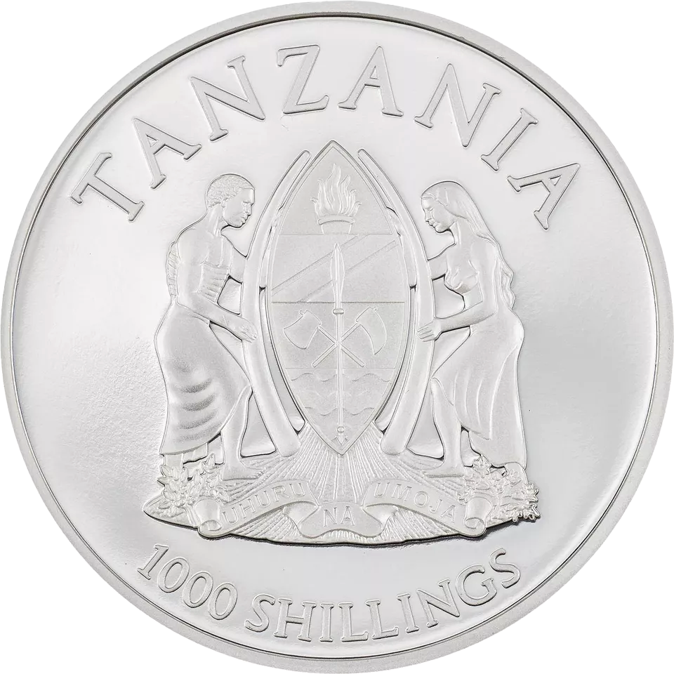 2022 Tanzania Mythical Creatures Hydra 1 oz Silver - CoinsTV