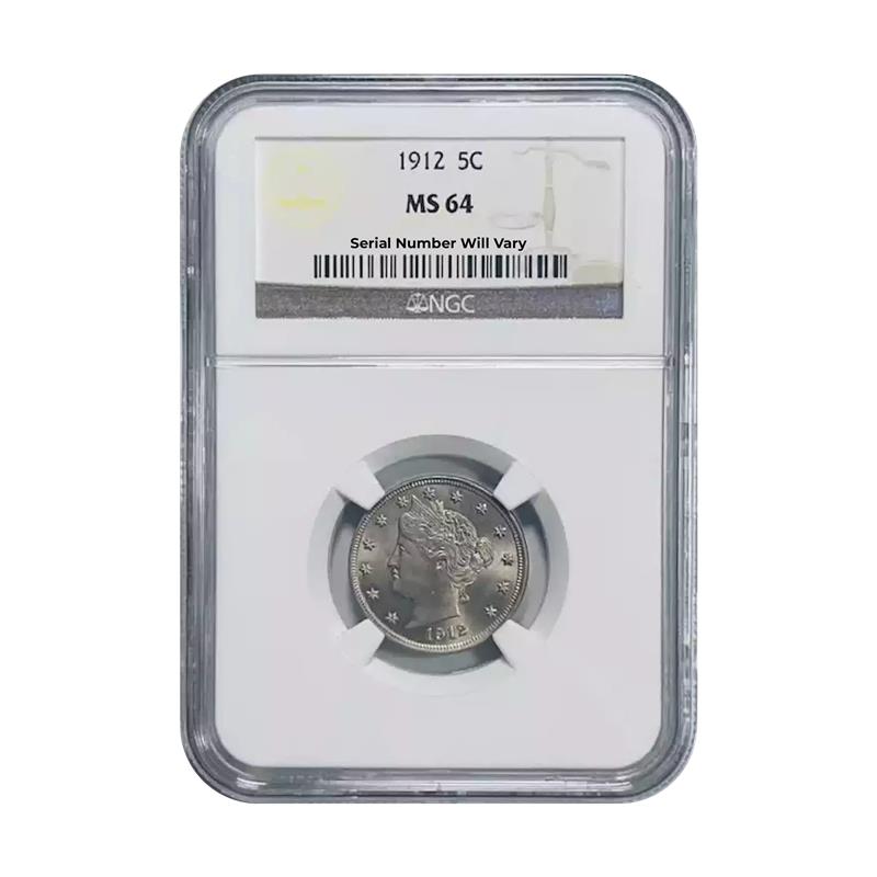 1912 Liberty Nickel - NGC MS64 - CoinsTV