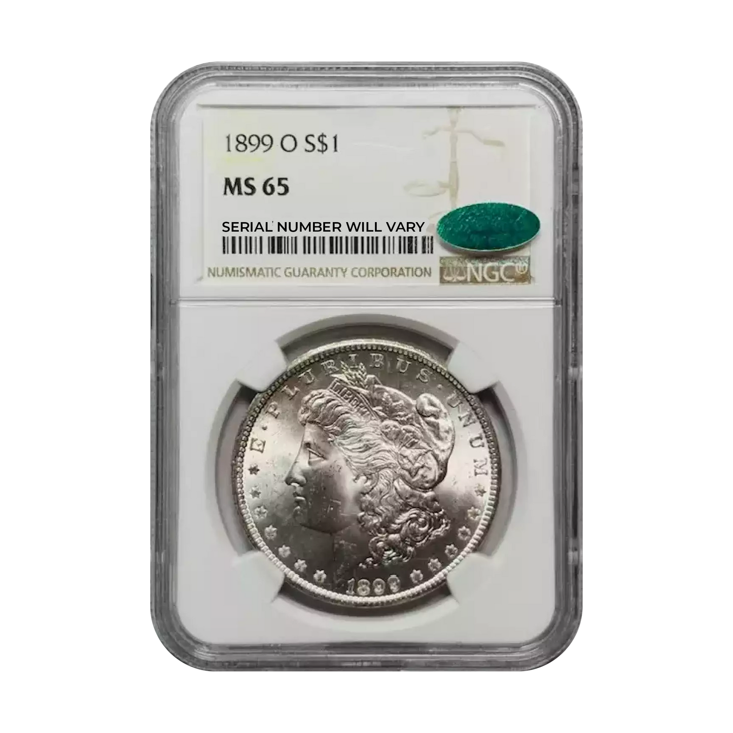 1899-O Morgan Silver Dollar New Orleans - NGC MS65 CAC