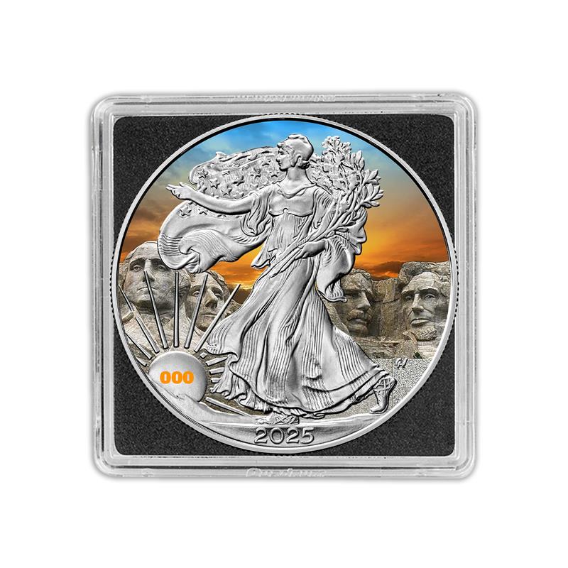 2025 Chromatics Mount Rushmore Silver Eagle - Centennial Edition - CoinsTV