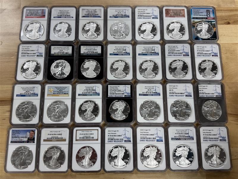 NGC Certified Silver Eagle Grab Bag - CoinsTV