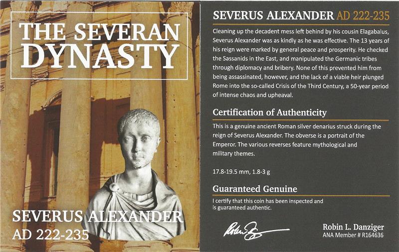 Roman AR Denarius of Severus Alexander AD 222–235 - NGC XF - CoinsTV