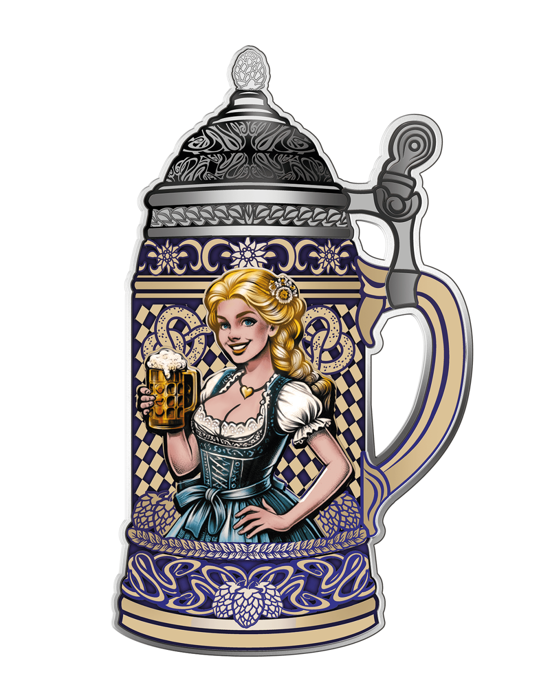 2024 Oktoberfest Bierstein coin | CoinsTV, image size:1100x1422