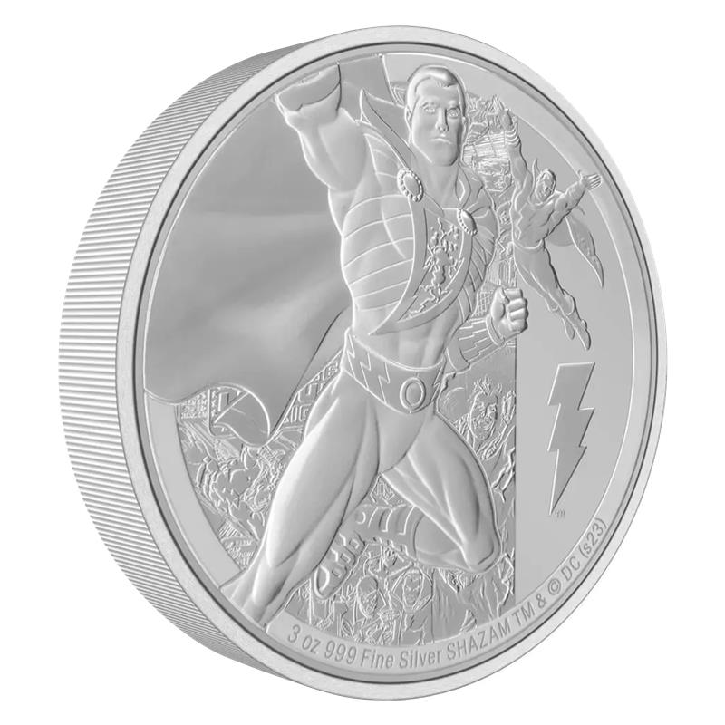 2023 DC Classics - Shazam 3 oz silver - CoinsTV