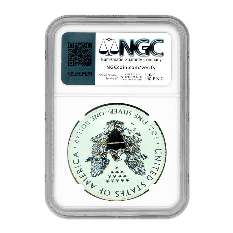 2021 (W) Silver Eagle Designers Set - Heraldic Eagle - Type 1 - NGCX Reverse Proof 9.9 - CoinsTV