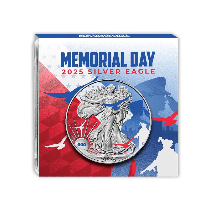 2025 Chromatics Memorial Day Silver Eagle - CoinsTV