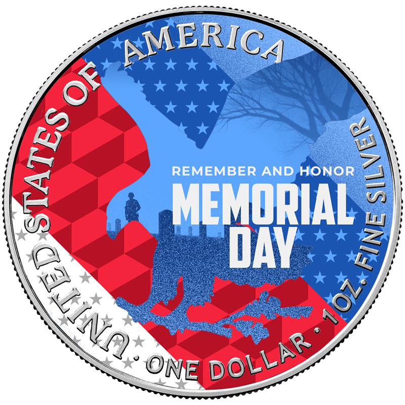 2025 Chromatics Memorial Day Silver Eagle - CoinsTV