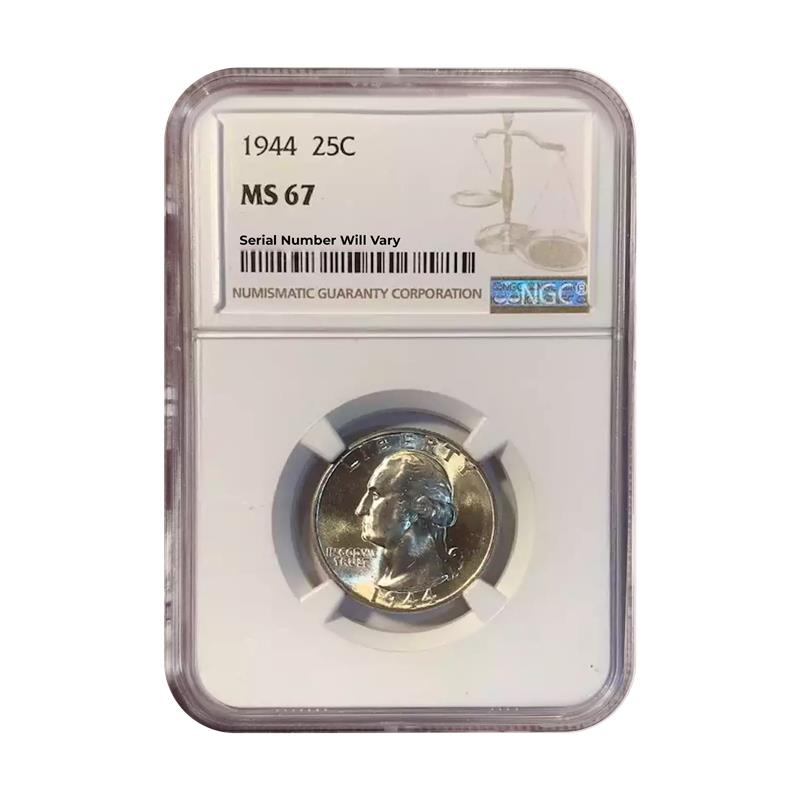 1944 Washington Silver Quarter NGC MS67 - CoinsTV