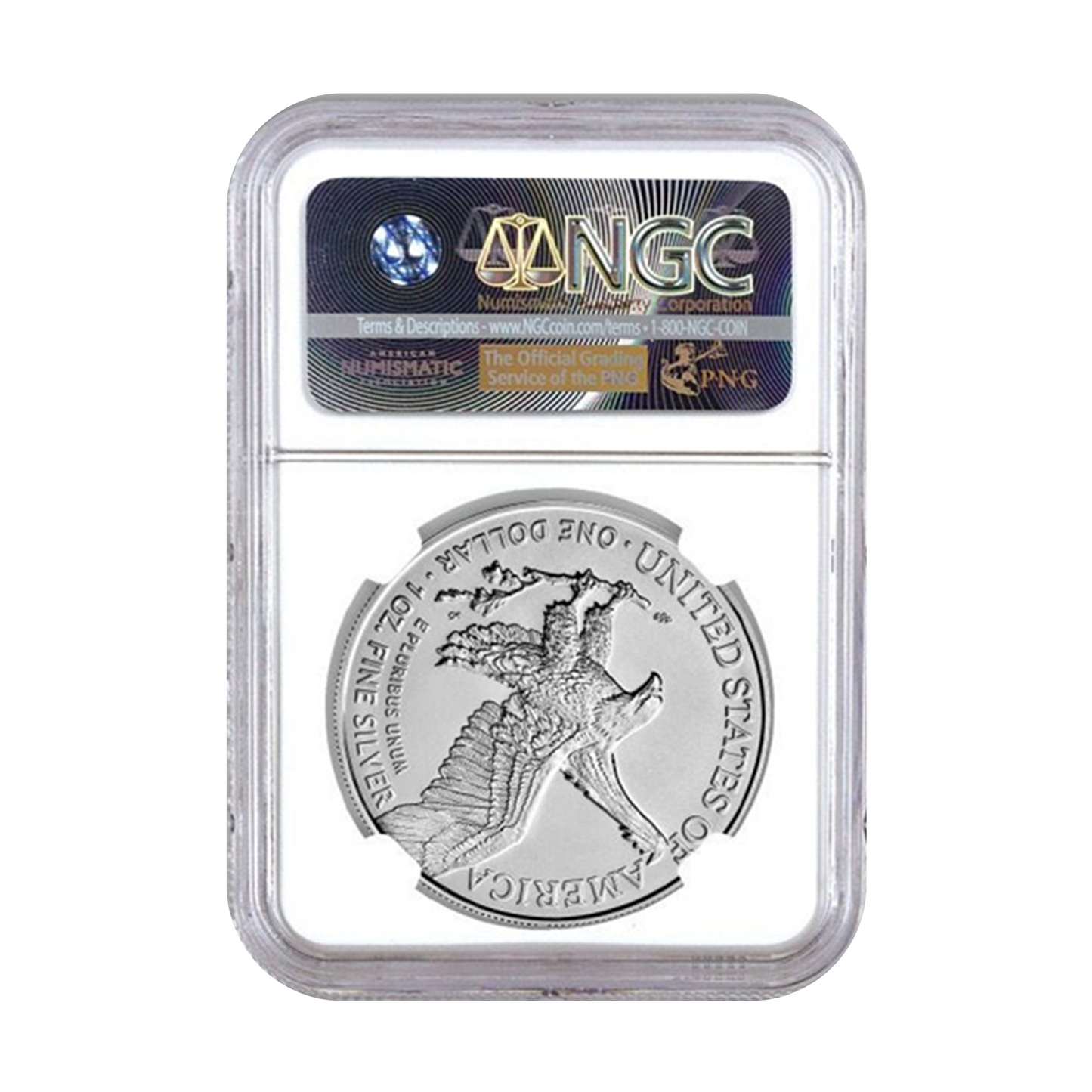 2023 Silver Eagle – NGCX MS10 White Core - CoinsTV