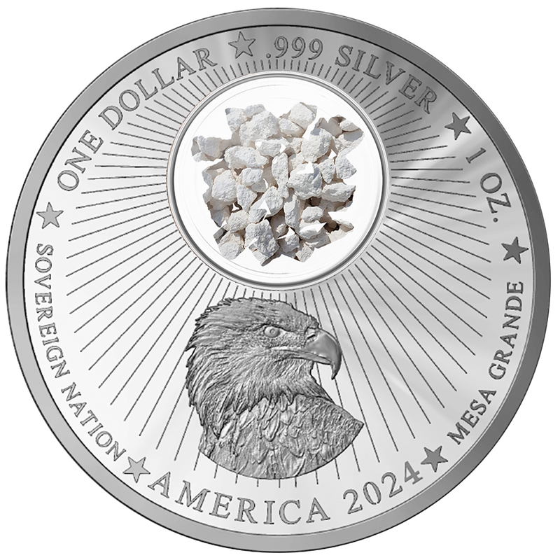 2024 Egyptian Pyramids Limestone - Mesa Grande Nation - NGC PF70 UCAM Silver Colorized - CoinsTV