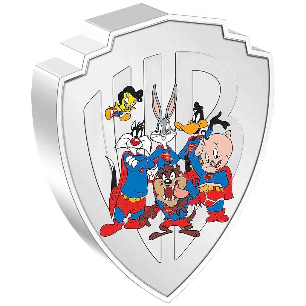 2023 Niue WB100 Looney Tunes Superman Mashup 2 oz Silver - CoinsTV