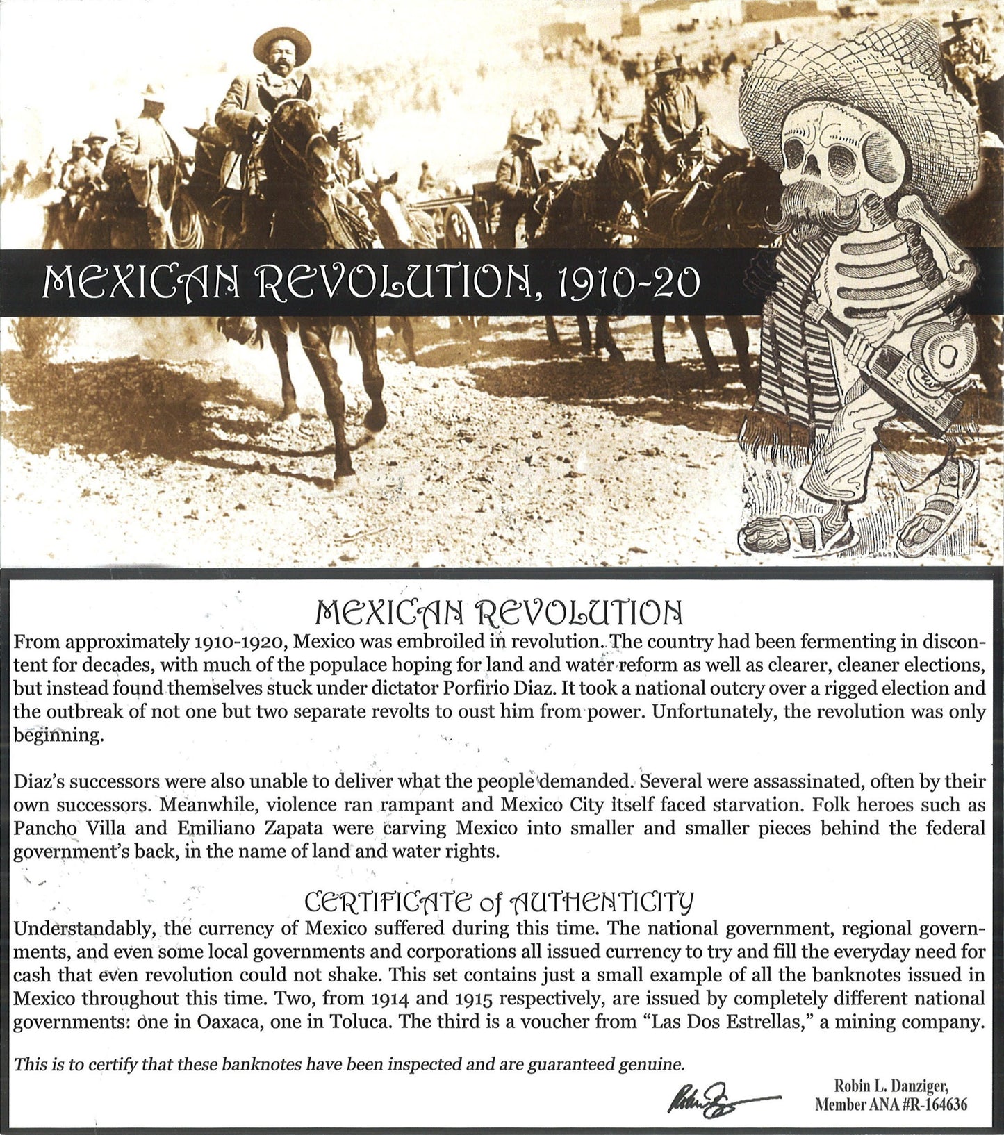 Three Banknotes from the Mexican Revolution 1914-15 - CoinsTV