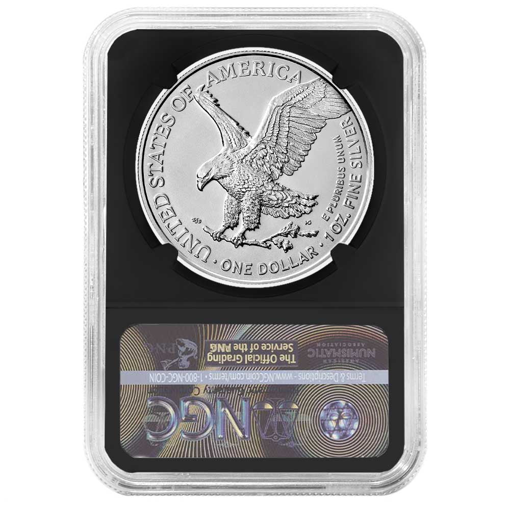2023 Silver Eagle - Black Label Retro Core - NGC MS70 ER