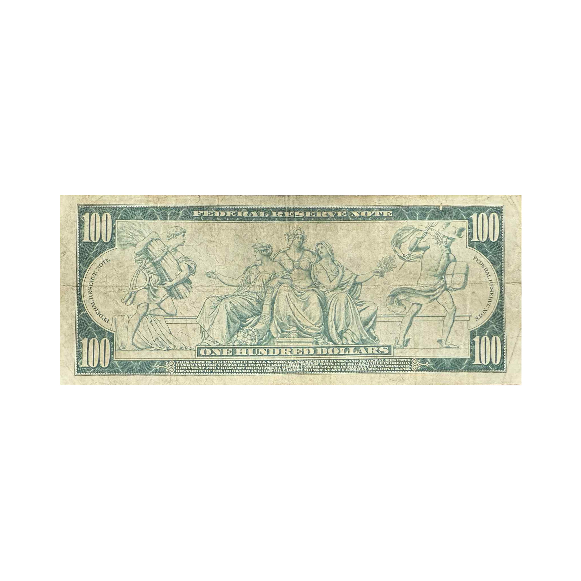1914 $100 Federal Reserve Note - VF - CoinsTV
