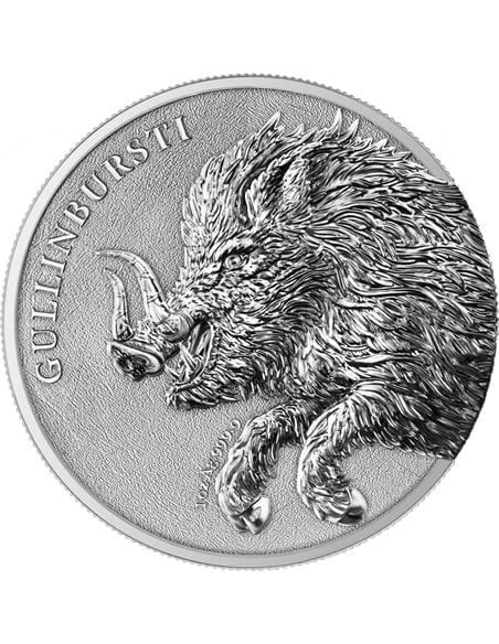 2025 Germania Beasts Gullinbursti BU 1 oz Silver Coin
