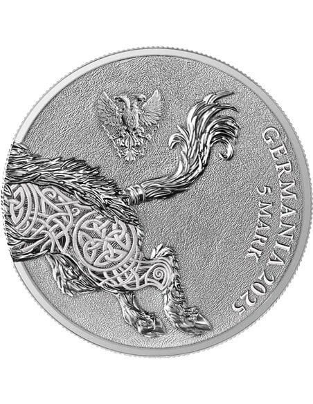 2025 Germania Beasts Gullinbursti BU 1 oz Silver Coin