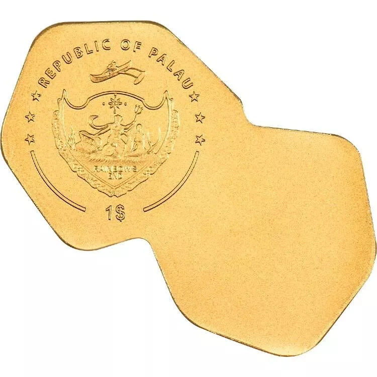 Palau Golden Highlights Dice 0.5 gram .9999 Gold - CoinsTV