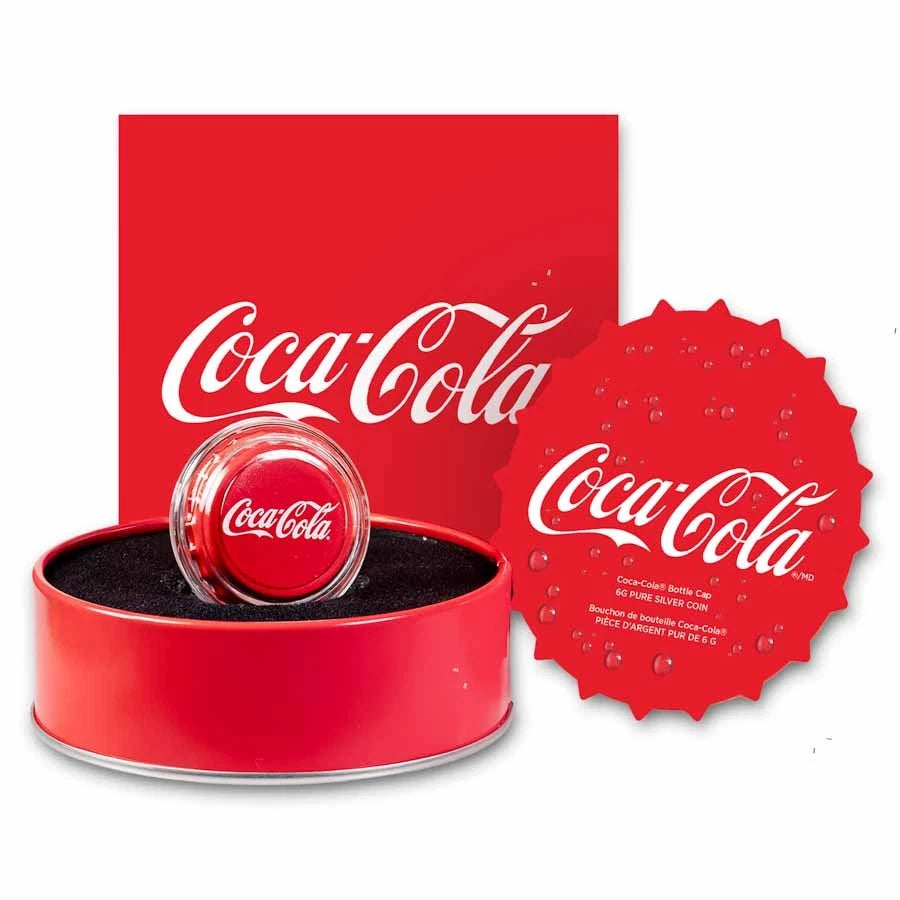 2025 Niue Coca-Cola Bottle Cap 6g Silver Coin