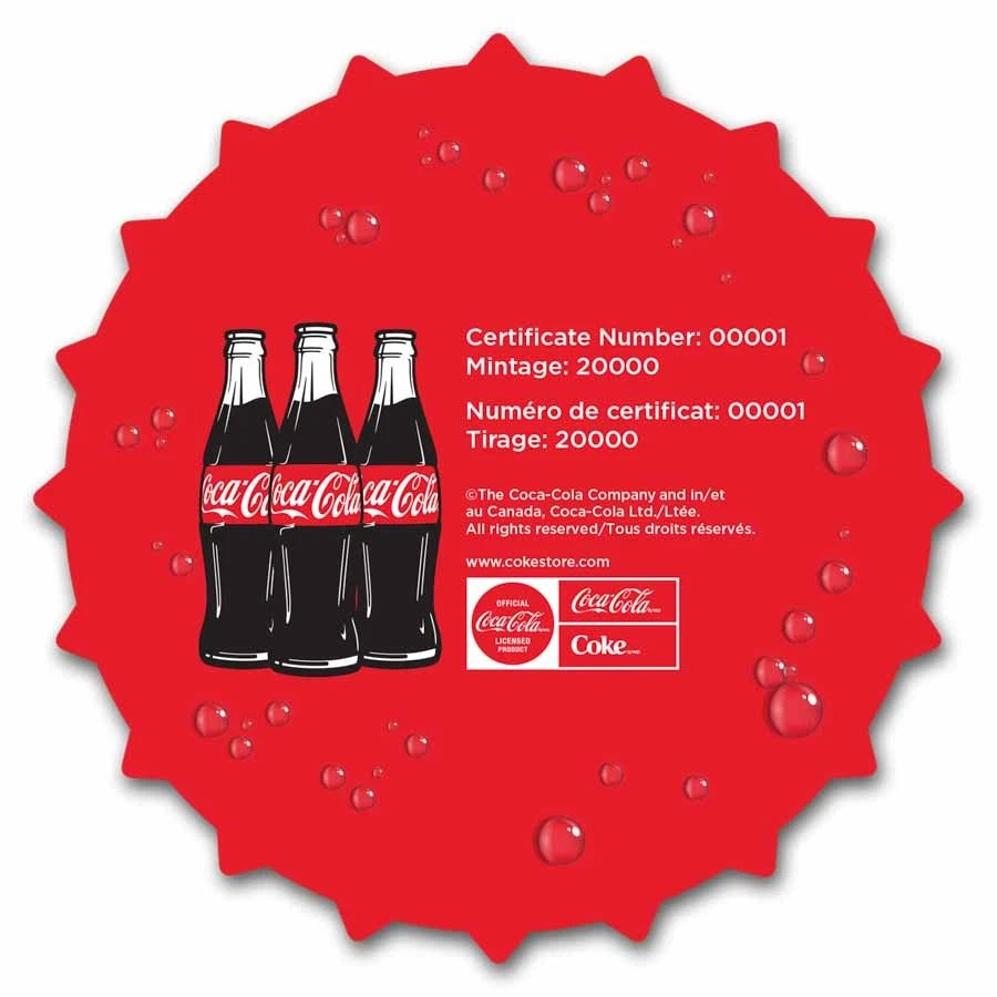 2025 Niue Coca-Cola Bottle Cap 6g Silver Coin