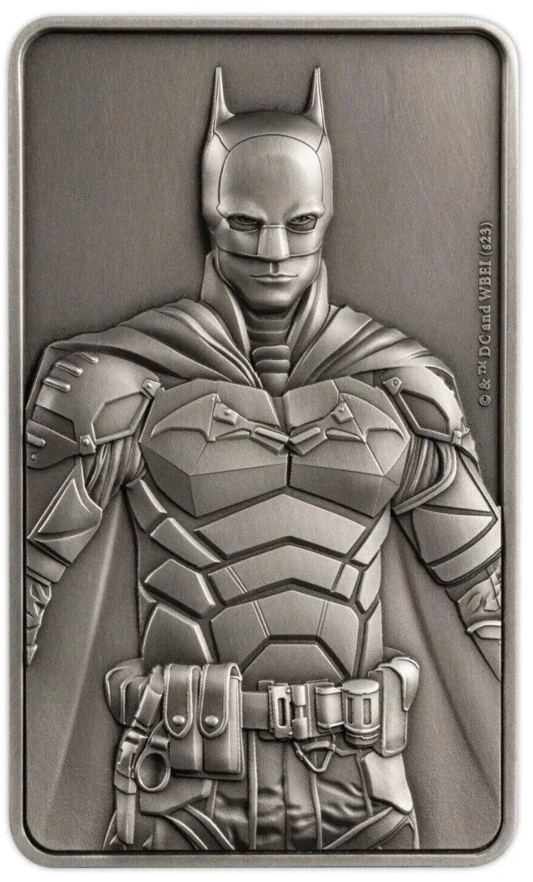 2023 Barbados The Batman UHR Antiqued 3 oz Silver Coin