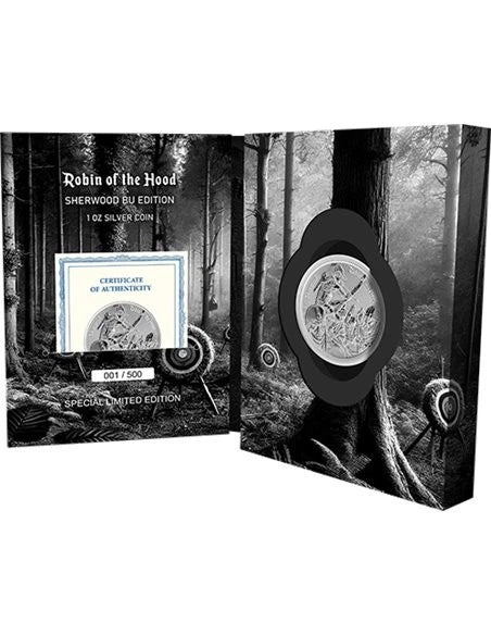 2024 Cameroon Robin of the Hood Sherwood Edition 1 oz Silver Coin in Blister Pack