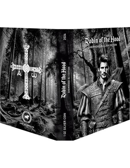 2024 Cameroon Robin of the Hood Sherwood Edition 1 oz Silver Coin in Blister Pack